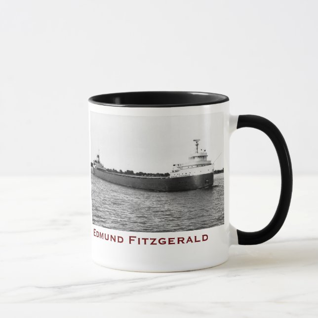 The Edmund Fitzgerald with Crew Names Mug (Right)