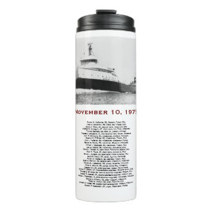 The Edmund Fitzgerald with Crew Names Mug