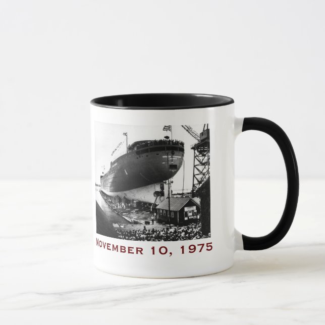 The Edmund Fitzgerald with Crew Names Mug (Right)