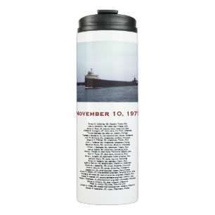 The Edmund Fitzgerald with Crew Names Mug