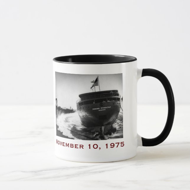 The Edmund Fitzgerald with Crew Names Mug (Right)