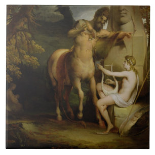 The Education of Achilles, c.1772 (oil on canvas) Tile