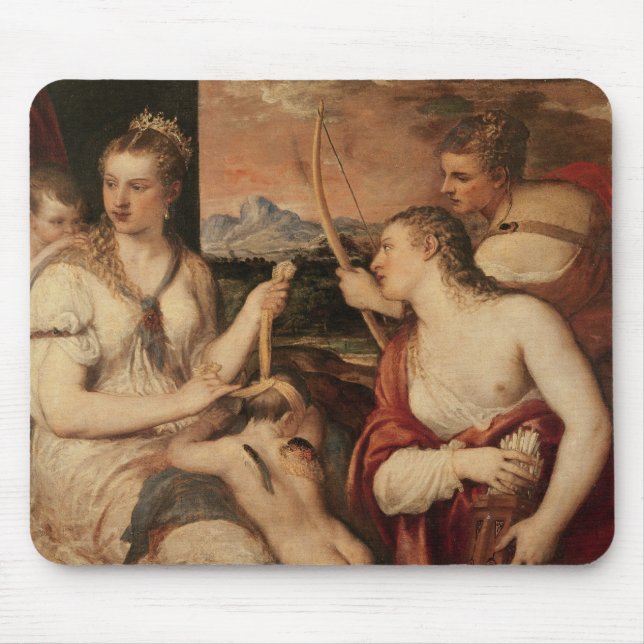 The Education of Cupid, c.1565 Mouse Pad (Front)