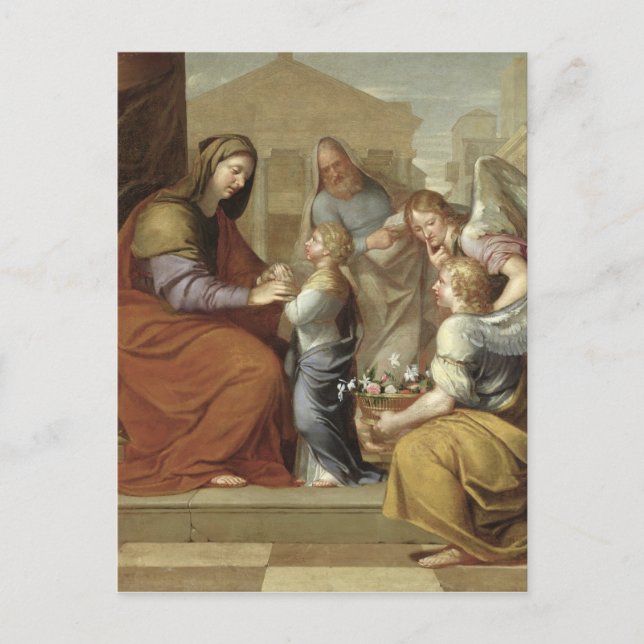 The Education of the Virgin, 1658 Postcard (Front)