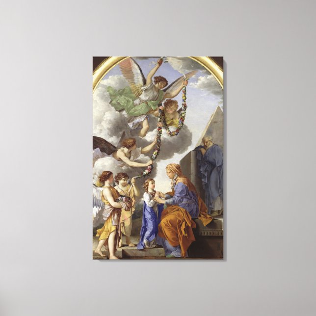 The Education of the Virgin Canvas Print (Front)