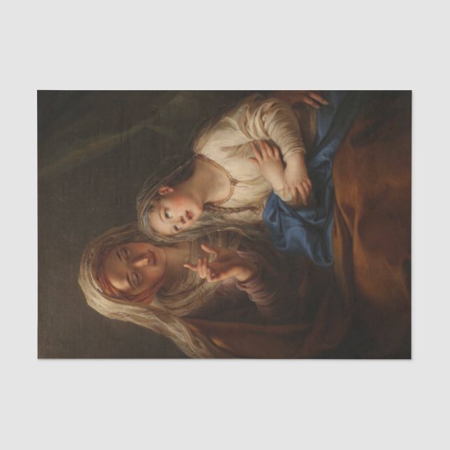 The Education of the Virgin Mary by Coypel Tissue Paper (Front)