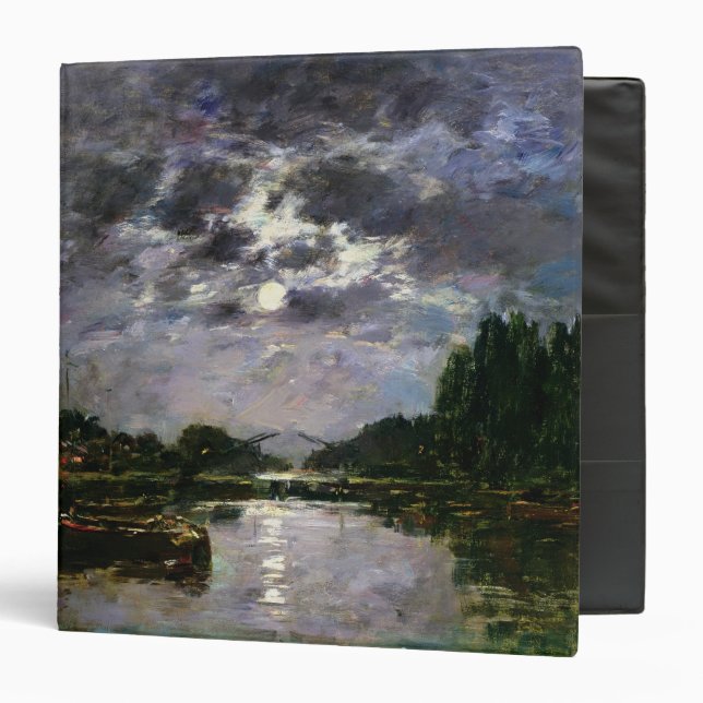 The Effect of the Moon, 1891 (oil on canvas) 3 Ring Binder (Front/Inside)