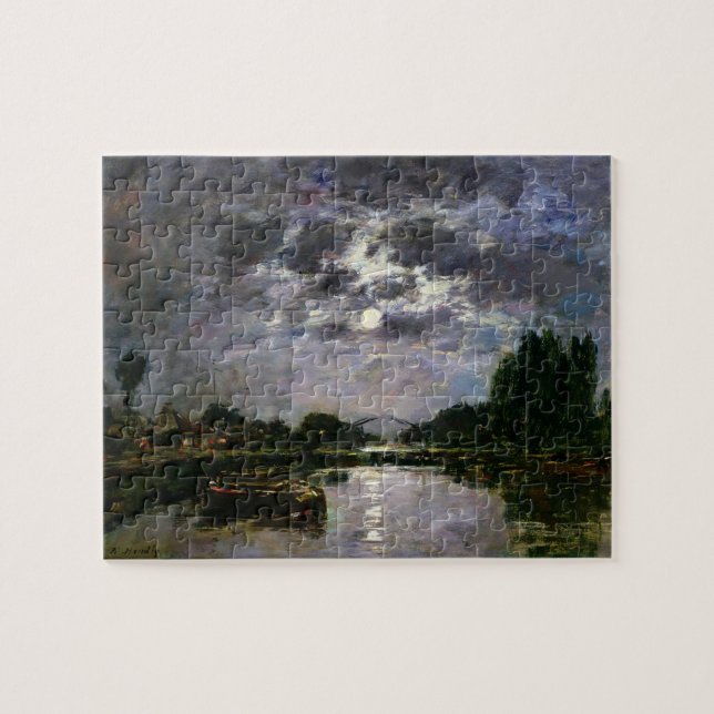The Effect of the Moon, 1891 (oil on canvas) Jigsaw Puzzle (Horizontal)