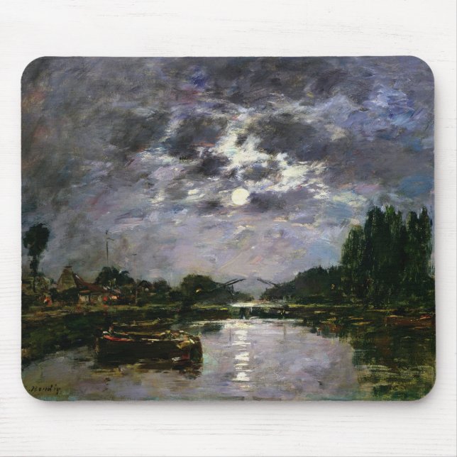 The Effect of the Moon, 1891 (oil on canvas) Mouse Pad (Front)