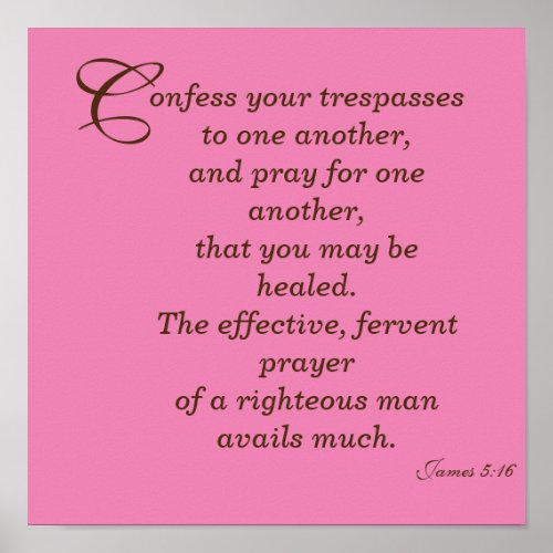 The effective fervent prayer poster