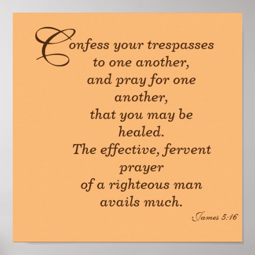 The effective fervent prayer poster