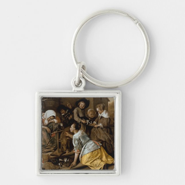 The Effects of Intemperance, c.1663-65 Keychain (Front)