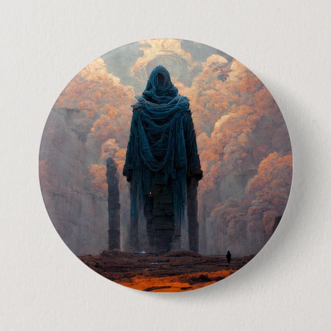 The Effigy Fantasy Sci-Fi Art Button (Front)
