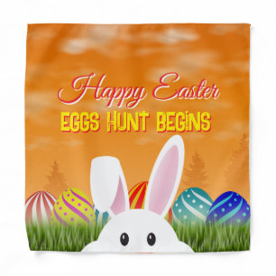 The egg hunt begins  bandana