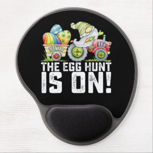The Egg Hunt Is On Gnome Funny Easter Gel Mouse Pad
