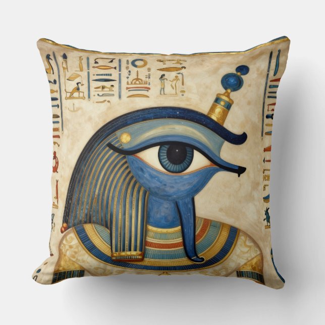 The Egyptian Eye´1 Throw Pillow (Front)