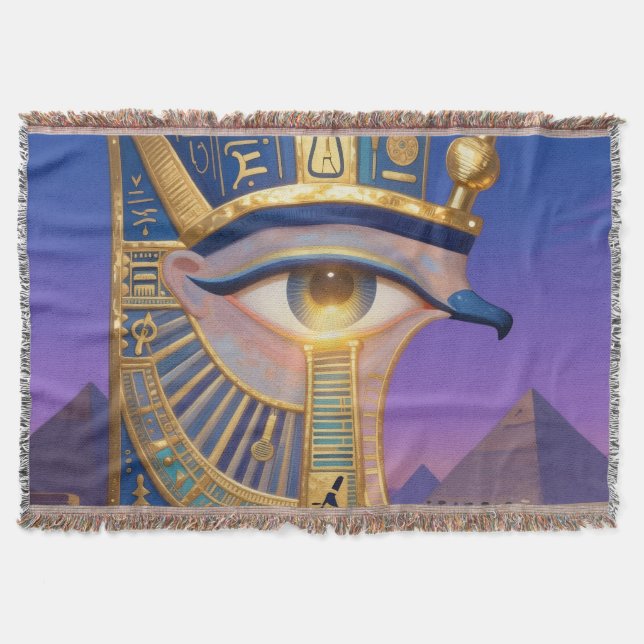 The Egyptian Eye´2 Throw Blanket (Front)