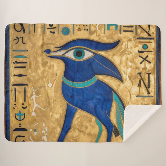 The Egyptian Eye´3 Sherpa Blanket (Front (Horizontal))