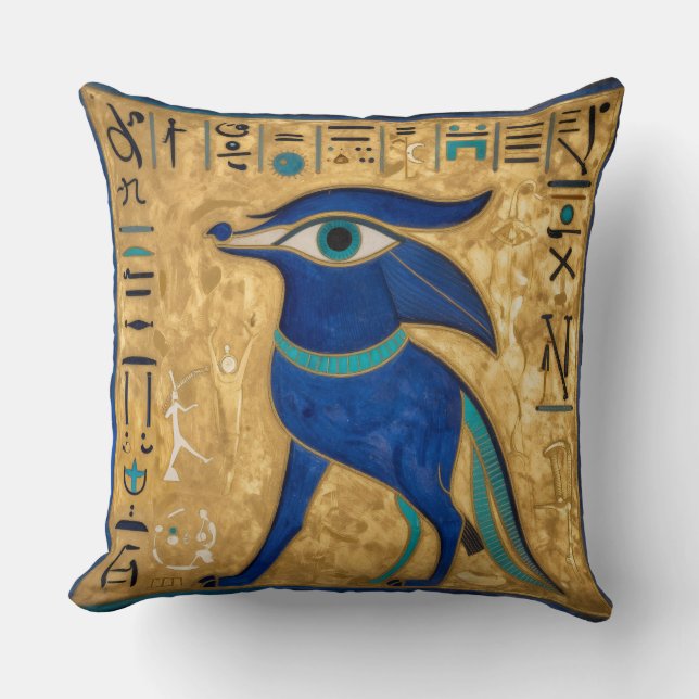 The Egyptian Eye´3 Throw Pillow (Front)