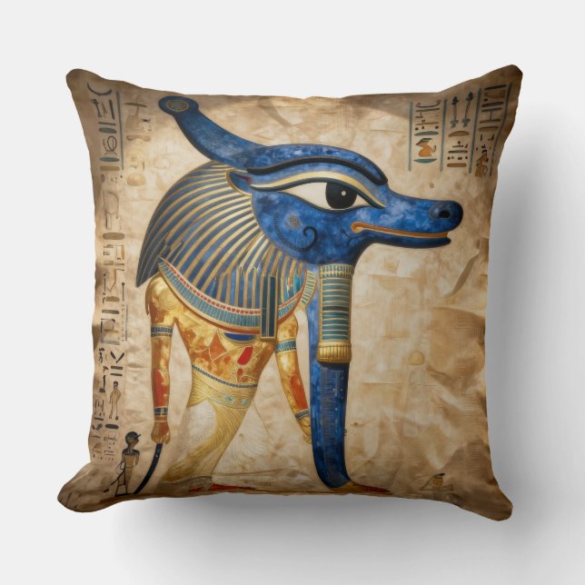 The Egyptian Eye´5 Throw Pillow (Front)