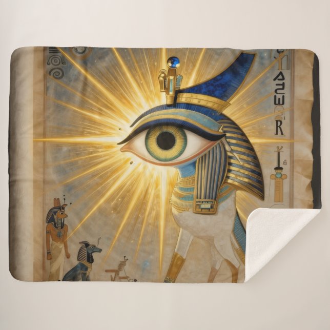 The Egyptian Eye´6 Sherpa Blanket (Front (Horizontal))