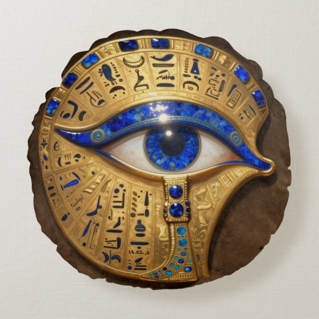 The Egyptian Eye´7 Round Pillow (Front)