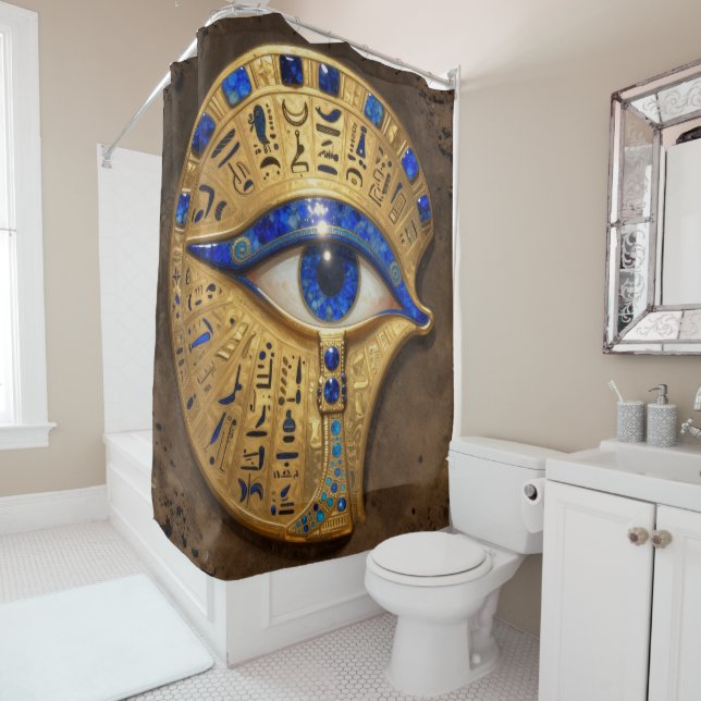 The Egyptian Eye´7 Shower Curtain (In Situ)