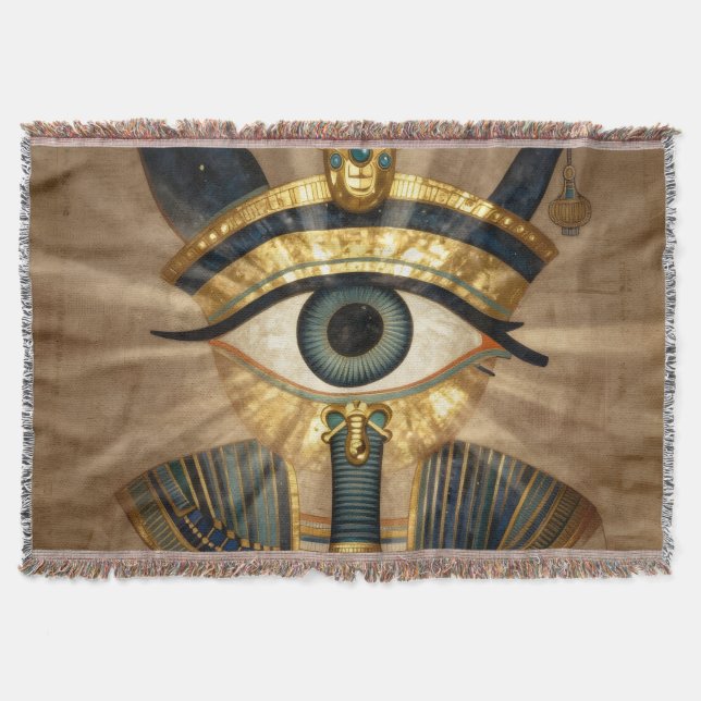The Egyptian Eye´9 Throw Blanket (Front)