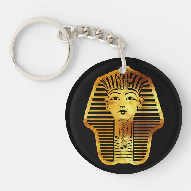 The Egyptian Golden Tutankhamun Mask Keychain (Front)