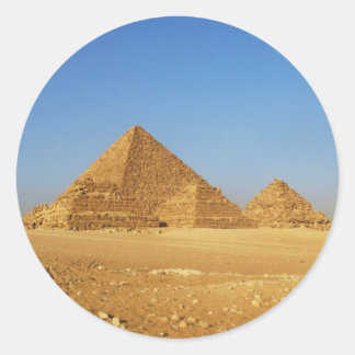 The Egyptian pyramids Classic Round Sticker