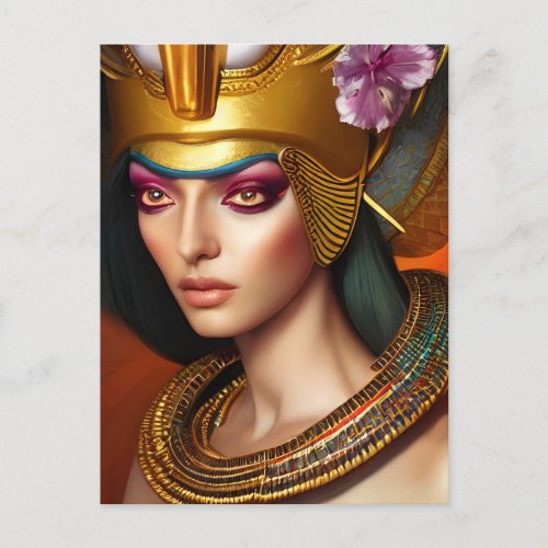 The Egyptian Queen Fantasy Art  Postcard