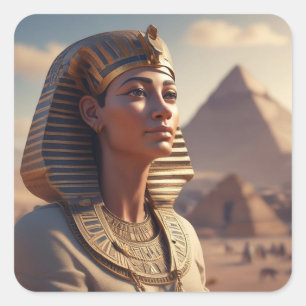 The Egyptian Queen. Square Sticker