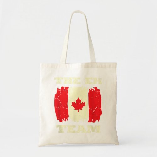 The EH Team Canada Day Maple Leaf Country North Al Tote Bag