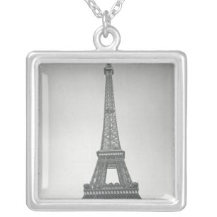 The Eiffel Tower, 1887-89 Silver Plated Necklace