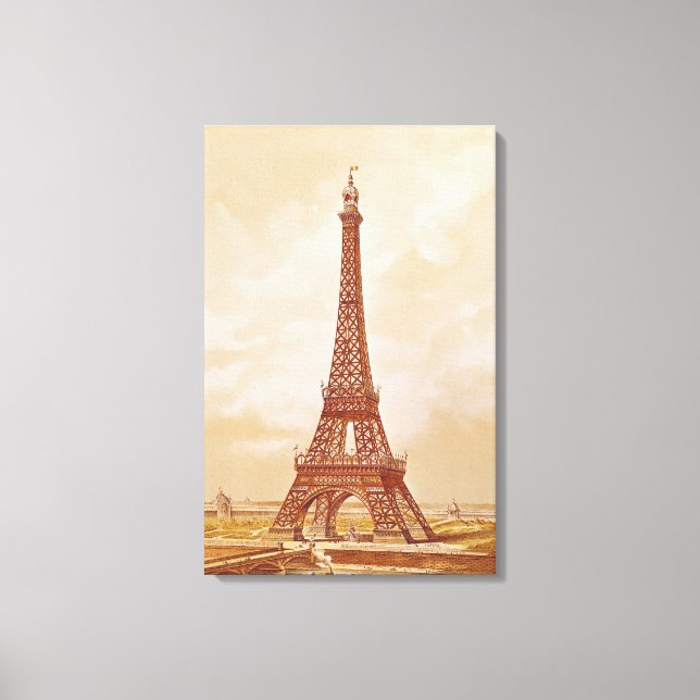 The Eiffel Tower, 1889 Canvas Print (Front)