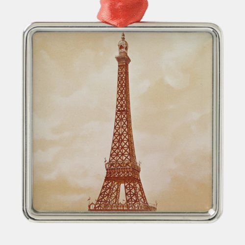 The Eiffel Tower 1889 Metal Ornament