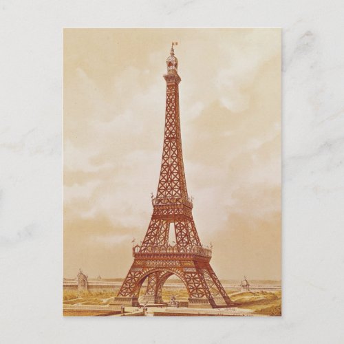 The Eiffel Tower 1889 Postcard