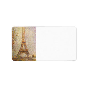 The Eiffel Tower by Georges Seurat Label