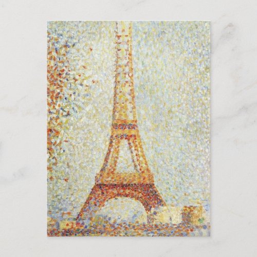 The Eiffel Tower by Georges Seurat Postcard