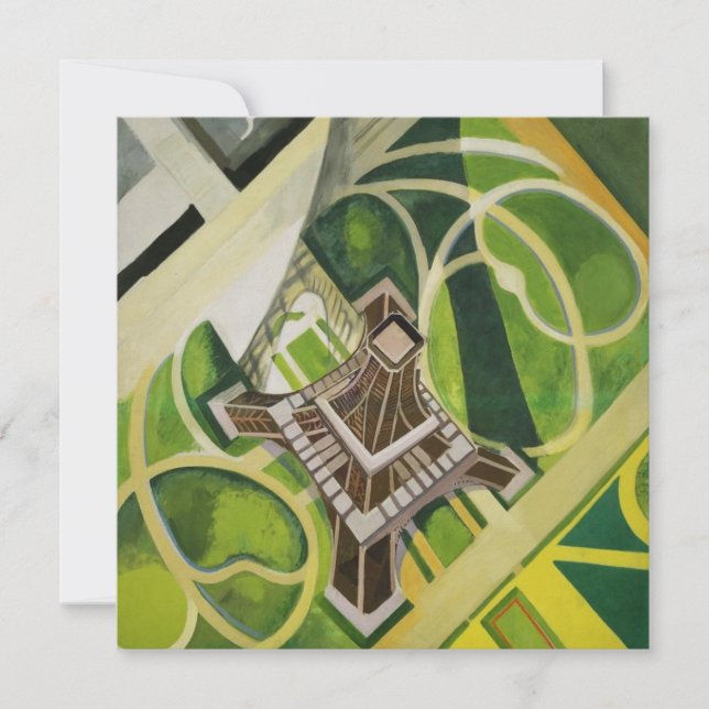 The Eiffel Tower (by Robert Delaunay) Card (Front)