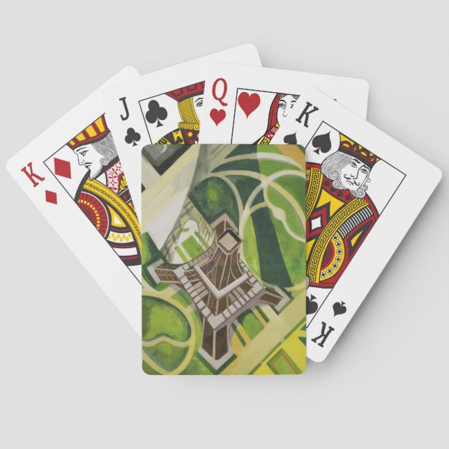 The Eiffel Tower (by Robert Delaunay) Poker Cards (Back)