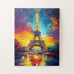 The Eiffel Tower in Paris, France. Jigsaw Puzzle