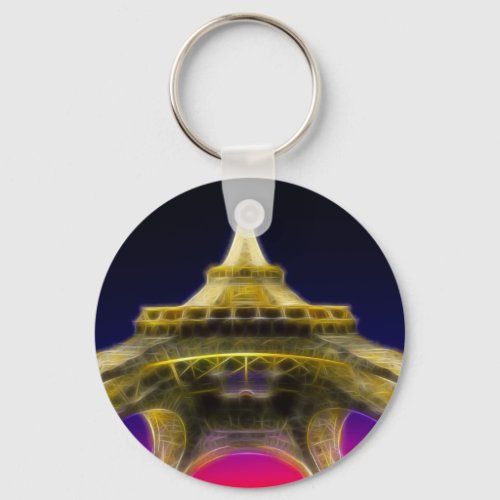 The Eiffel Tower Paris France Keychain