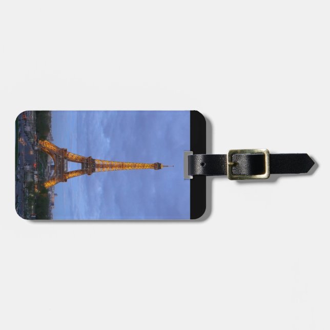 The Eiffel Tower Paris France Luggage Tag (Front Horizontal)