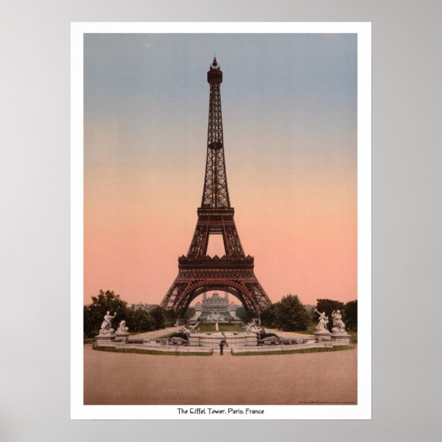 The Eiffel Tower, Paris, France Poster (Front)
