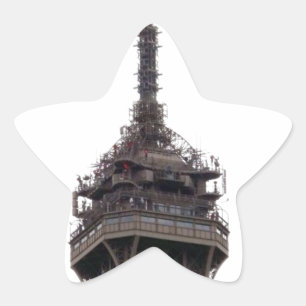 The Eiffel Tower Paris France Star Sticker