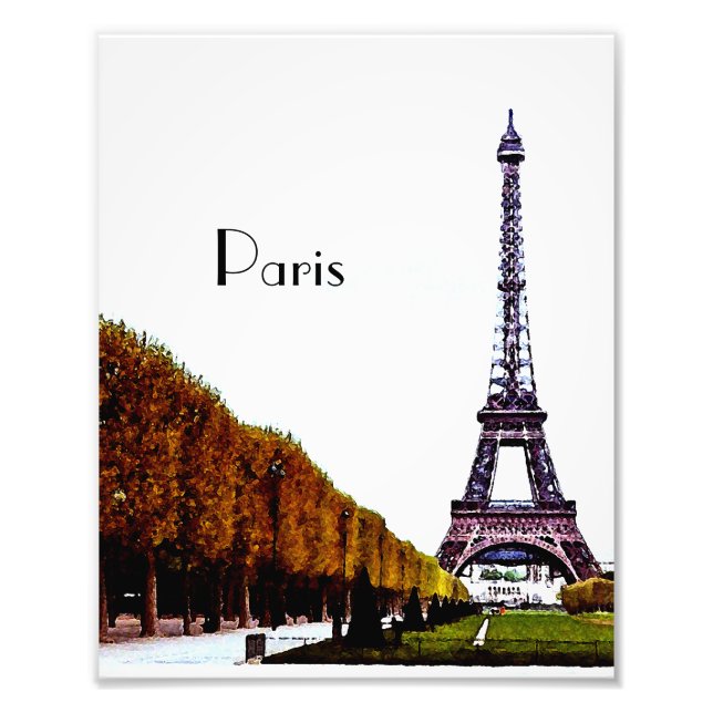 The Eiffel Tower - Paris Photo Print (Front)