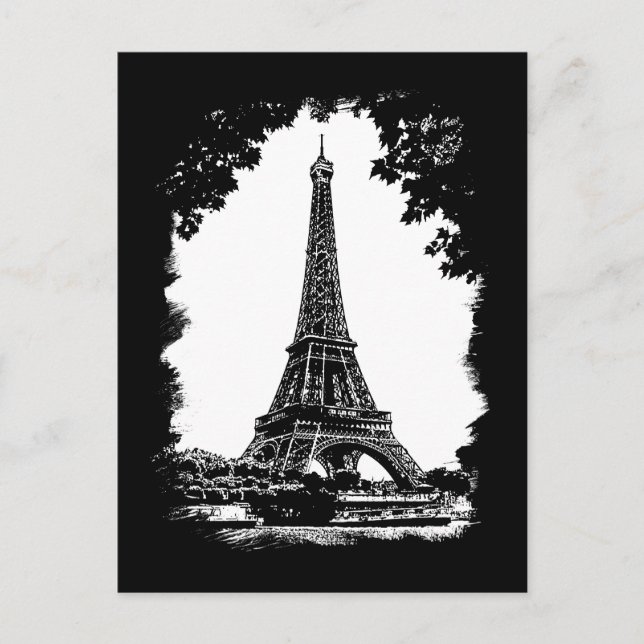 The Eiffel Tower, Paris postcard (Front)