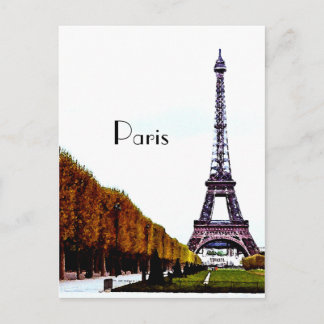 The Eiffel Tower - Paris Postcard