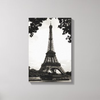 The Eiffel Tower  Paris - Wrapped Canvas by BluePlanet at Zazzle